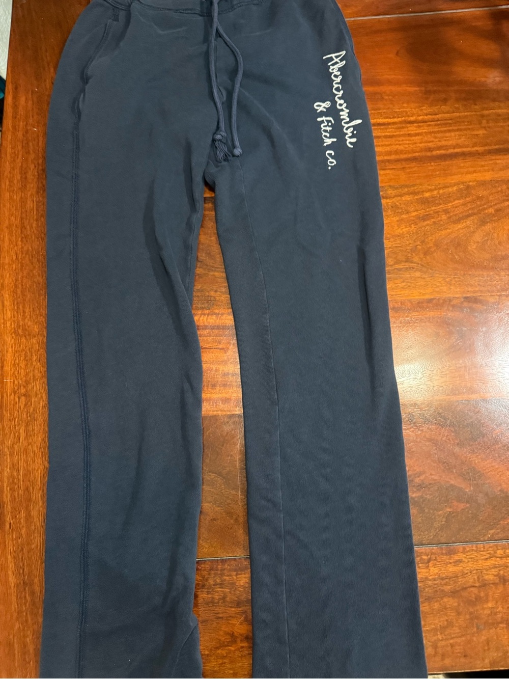 Abercrombie & Fitch Navy women's  Knit Joggers with Script Logo